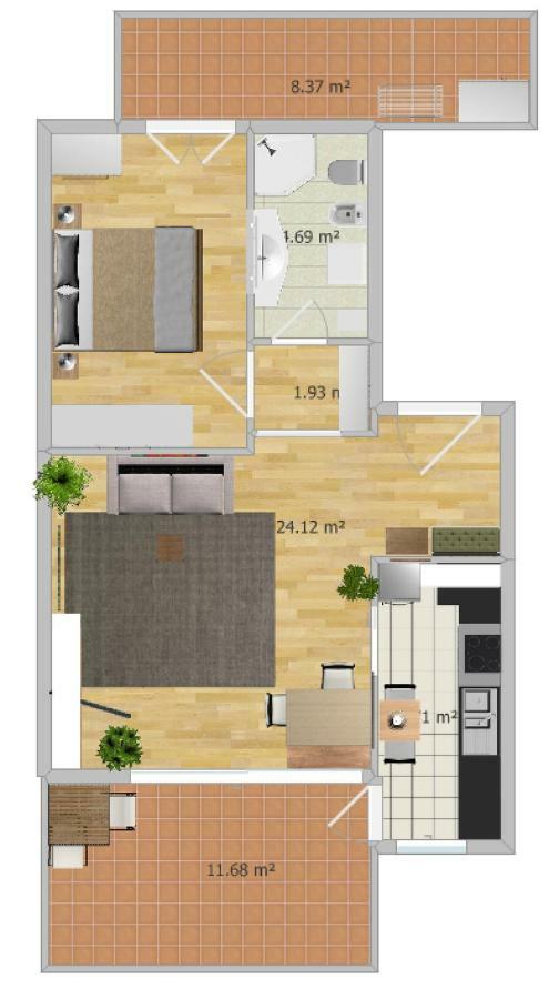 Appartment Trojer Merano Eksteriør billede